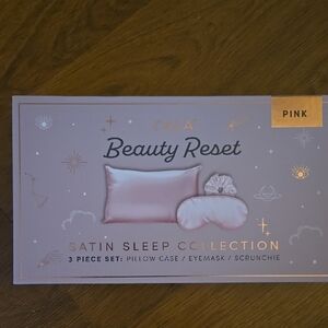 CALA Satin Sleep Collection 3Pc Set Pink Pillowcase Eyemask Scrunchie NEW IN BOX